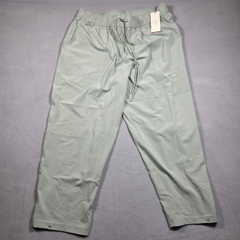 CALIA Hike Pant Womens‎ XXL Gray Bog Straight High Rise Hike Stretch Solid